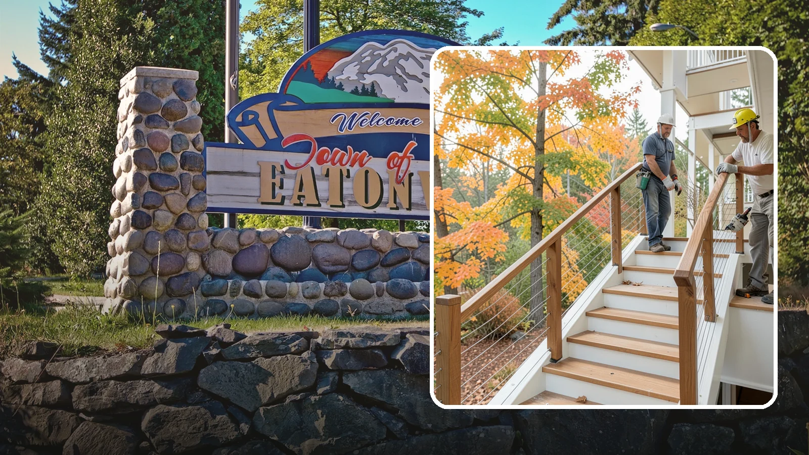 Cable Railing Installation in Eatonville, Pierce County, WA - Modern stainless cable railings that preserve views while meeting safety codes.