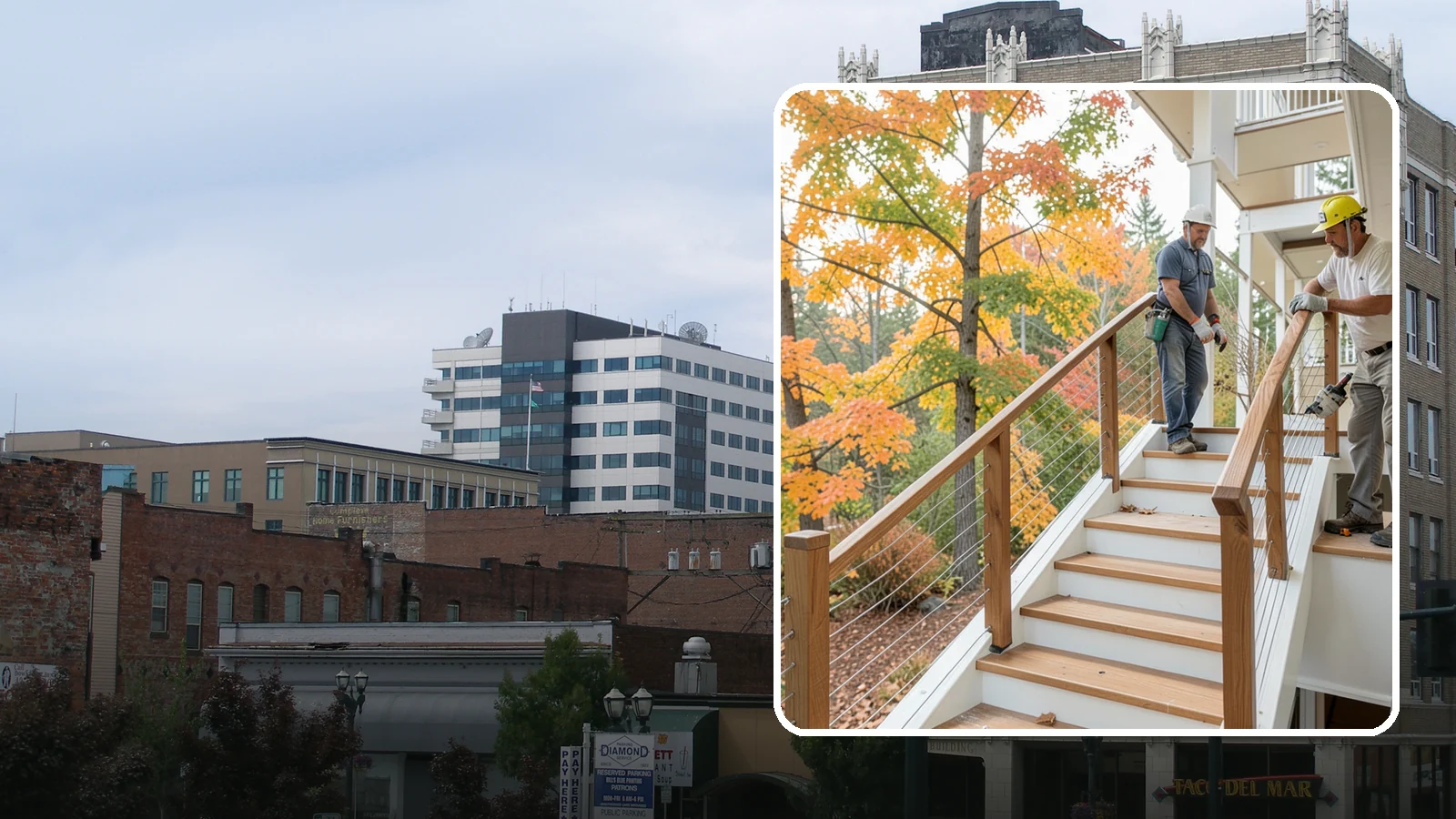 Cable Railing Installation in Everett, Snohomish County, WA - Modern stainless cable railings that preserve views while meeting safety codes.