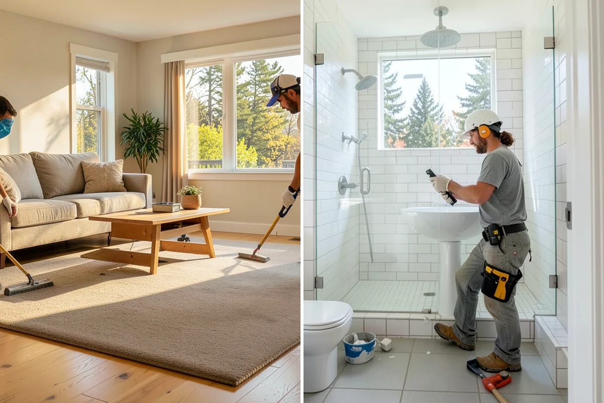 Cable Railing Installation in Everett, Snohomish County, WA - Install and reinforce posts for cable tension