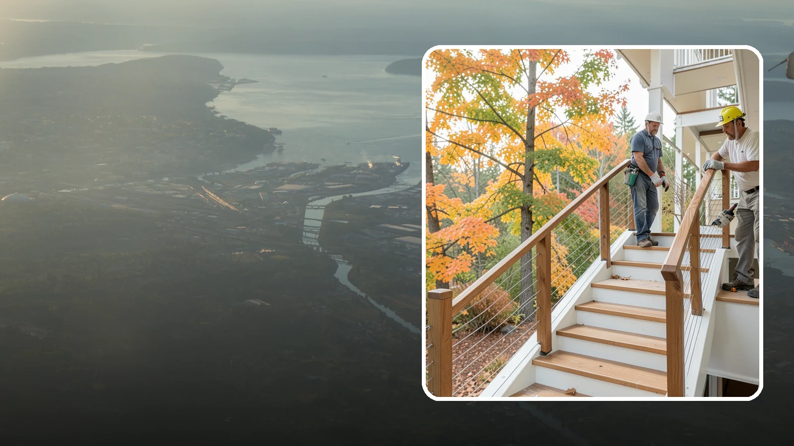 Cable Railing Installation in Fife, Pierce County, WA - Modern stainless cable railings that preserve views while meeting safety codes.
