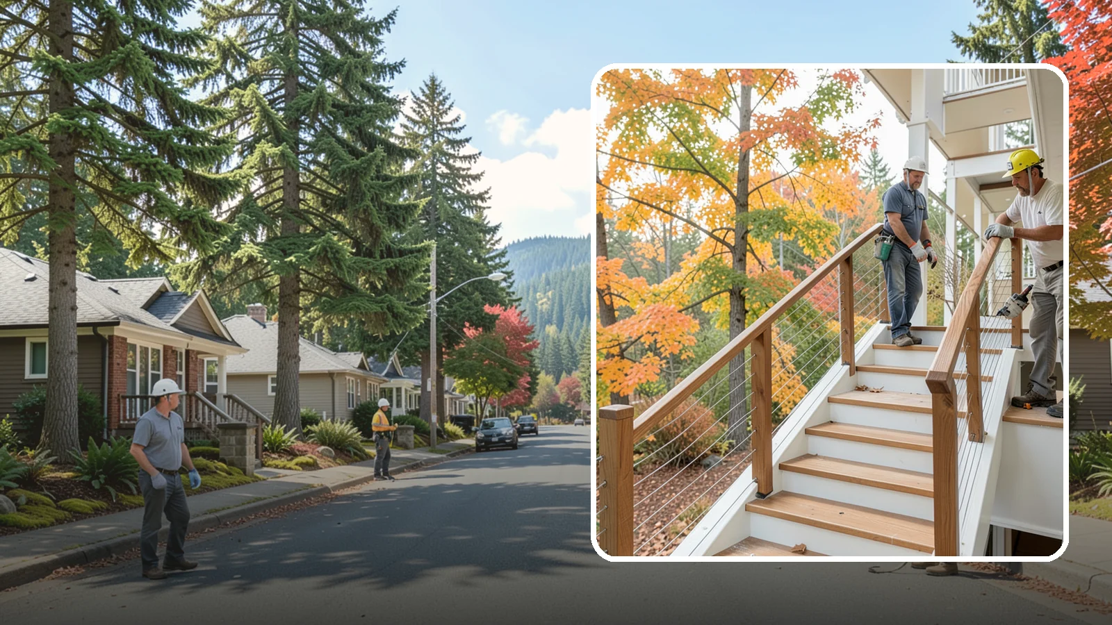 Cable Railing Installation in Hunts Point, King County, WA - Modern stainless cable railings that preserve views while meeting safety codes.