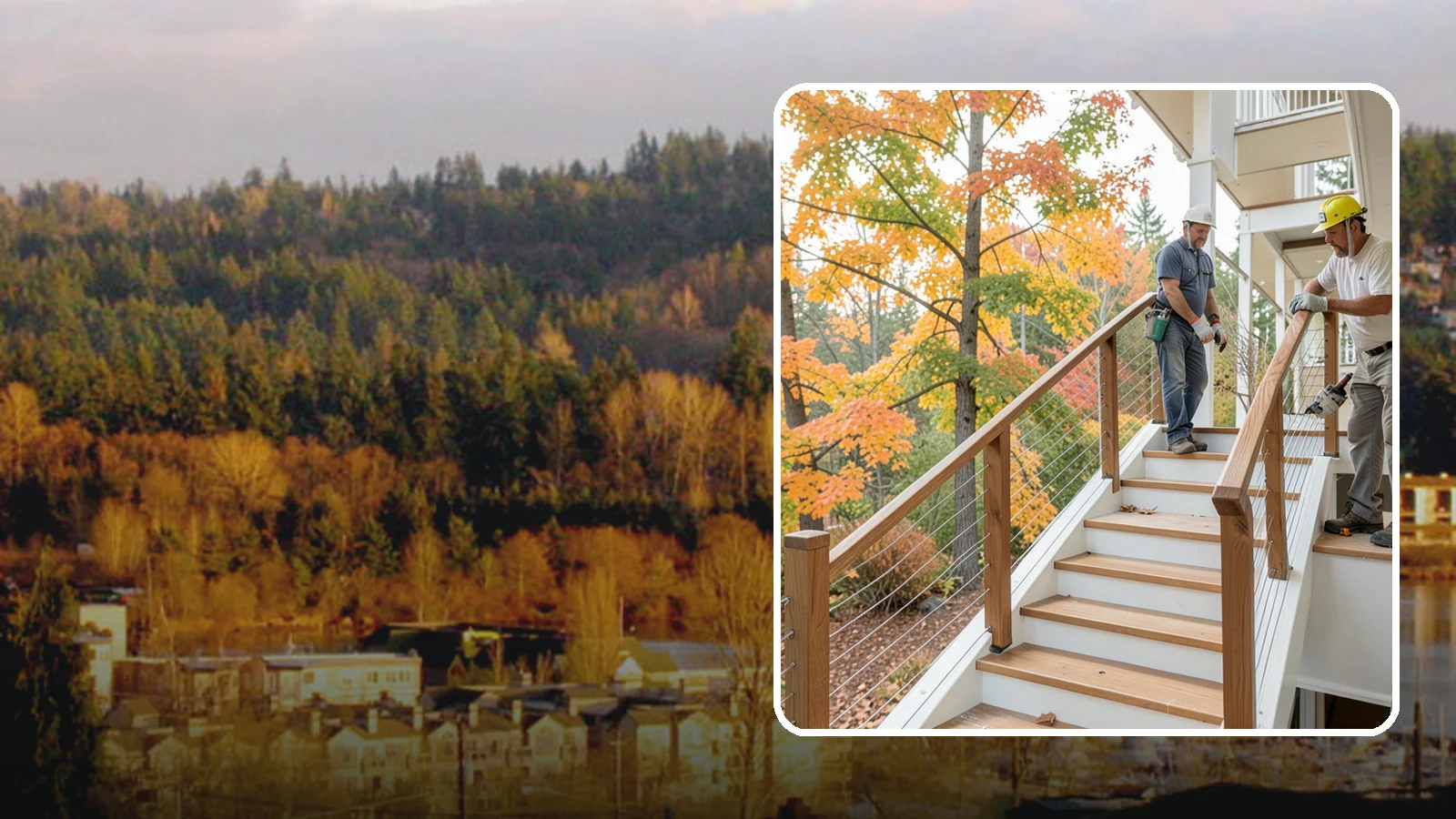 Cable Railing Installation in Kenmore, King County, WA - Modern stainless cable railings that preserve views while meeting safety codes.