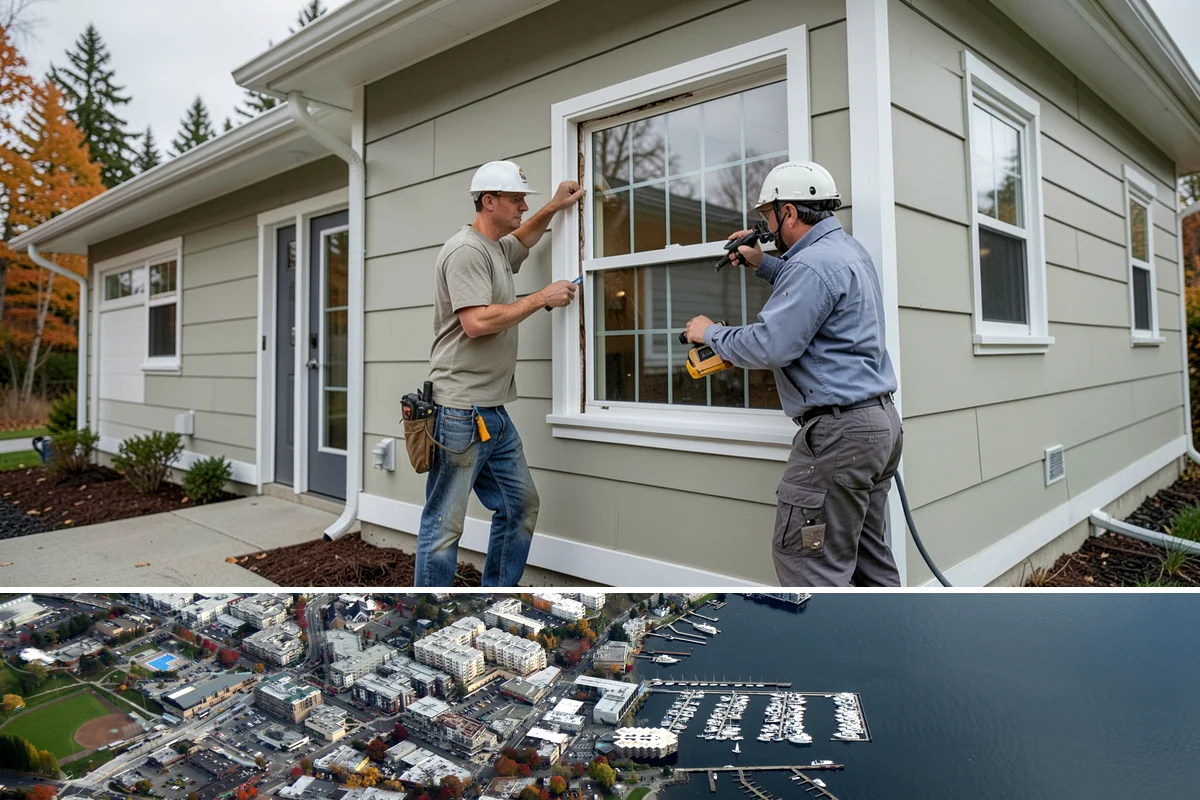 Cable Railing Installation in Kirkland, King County, WA - Interior cable railings install year-round, while exterior runs are best set during drier weather windows.
