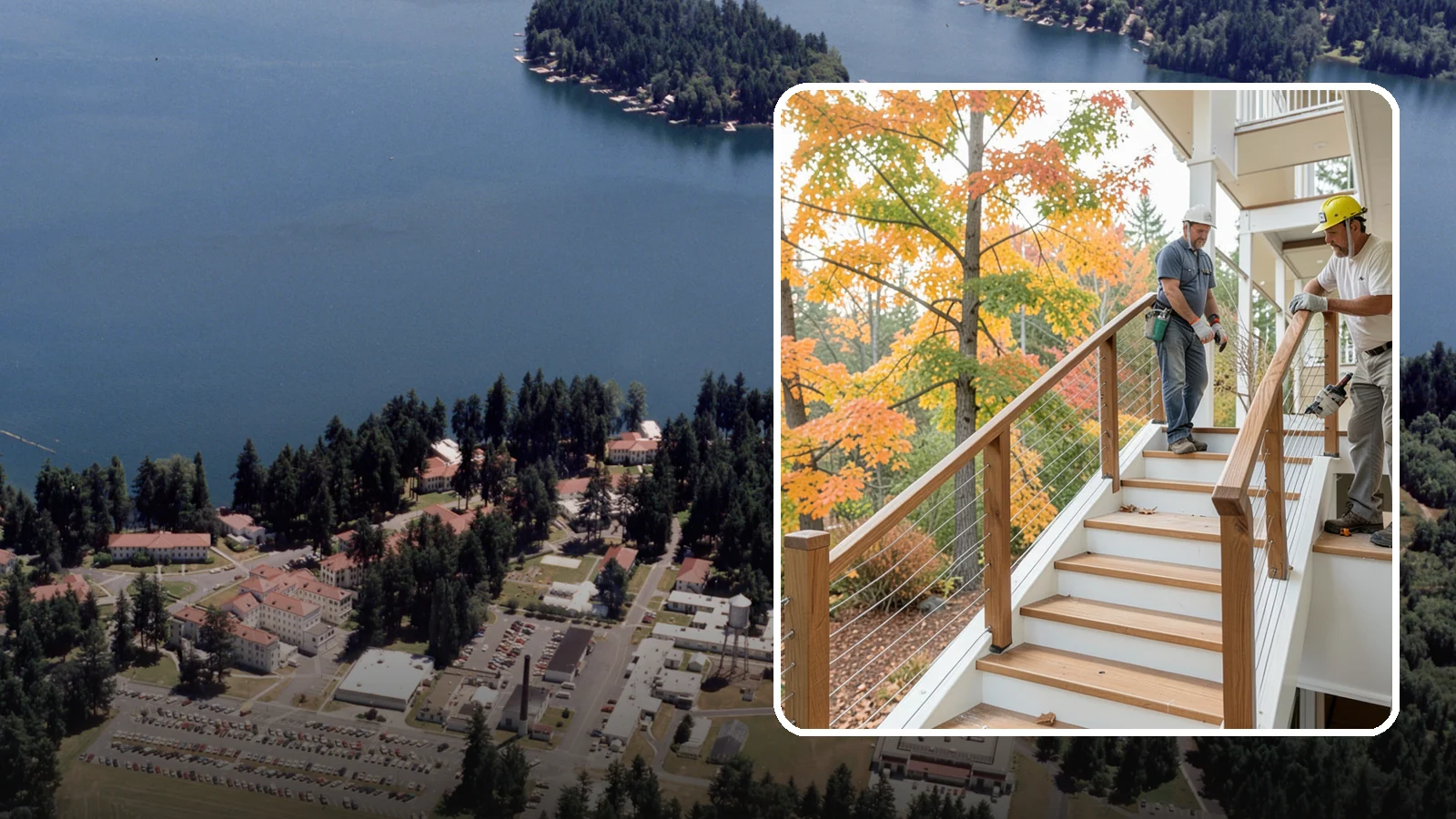 Cable Railing Installation in Lakewood, Pierce County, WA - Modern stainless cable railings that preserve views while meeting safety codes.