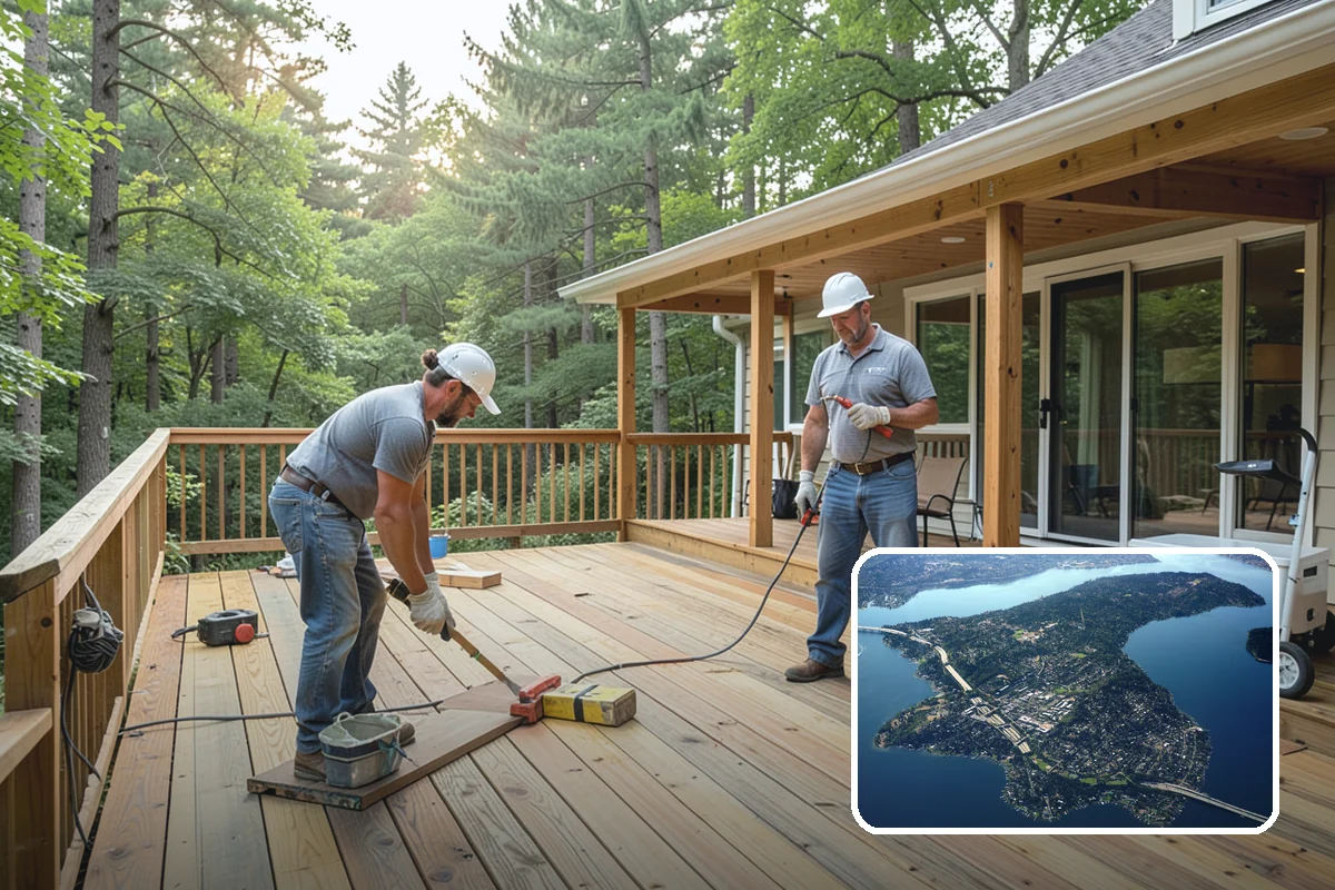 Cable Railing Installation in Mercer Island, King County, WA - Open sightlines that preserve your views