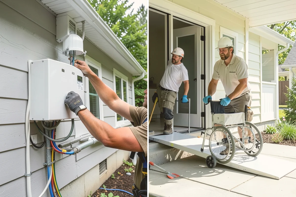Cable Railing Installation in Newcastle, King County, WA - Install and reinforce posts for cable tension