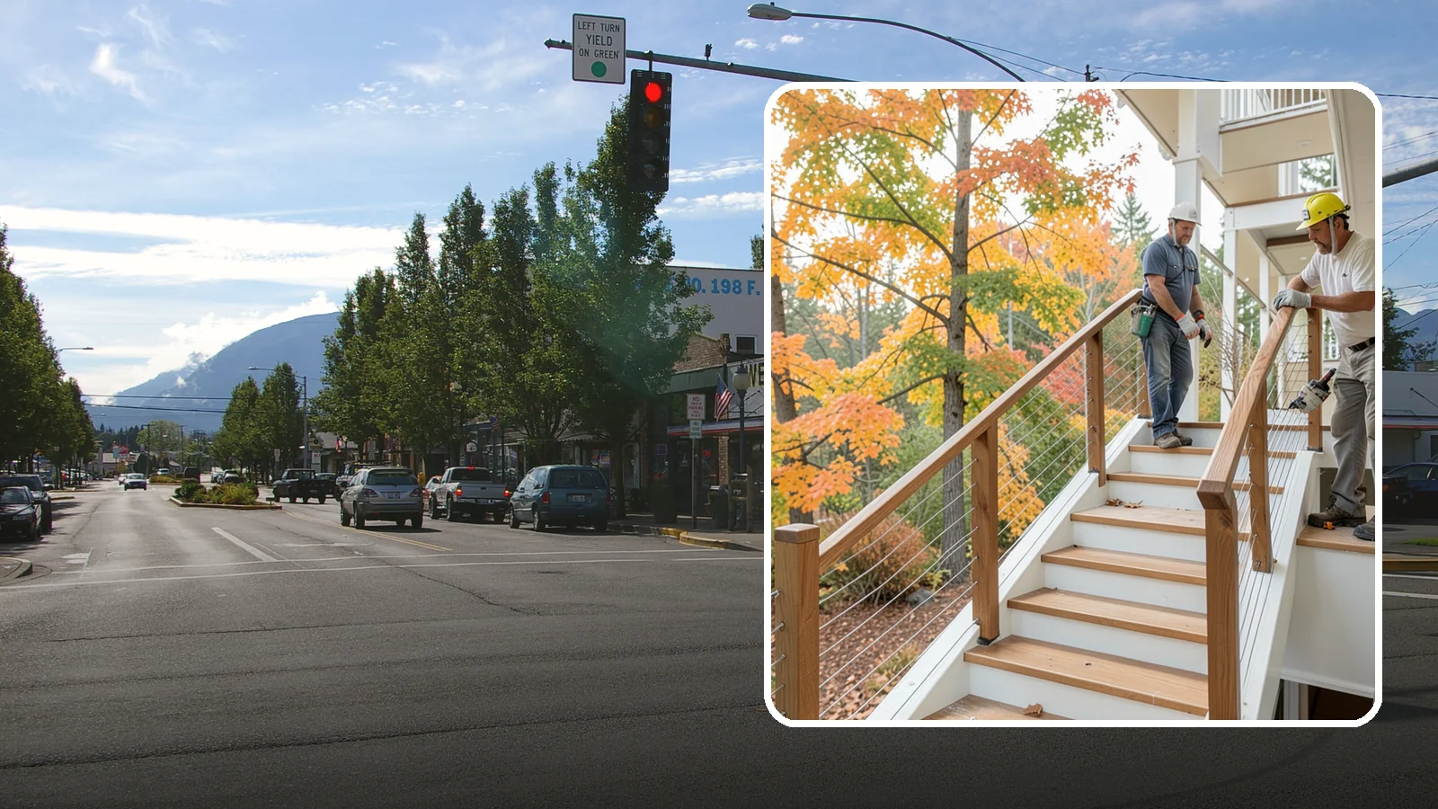 Cable Railing Installation in North Bend, King County, WA - Modern stainless cable railings that preserve views while meeting safety codes.