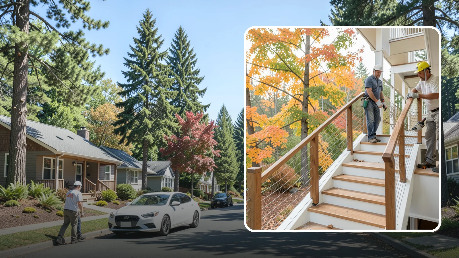 Cable Railing Installation in Orting, Pierce County, WA - Modern stainless cable railings that preserve views while meeting safety codes.