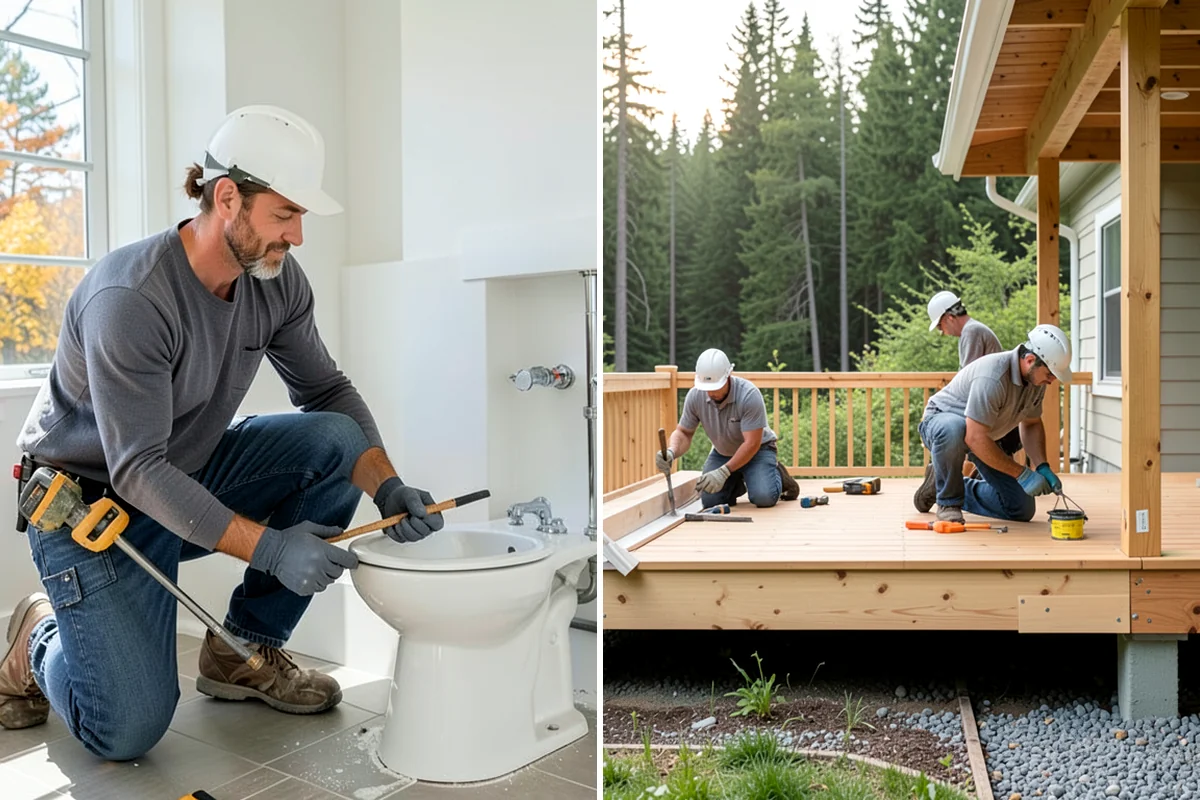 Cable Railing Installation in Pacific, King County, WA - Install and reinforce posts for cable tension