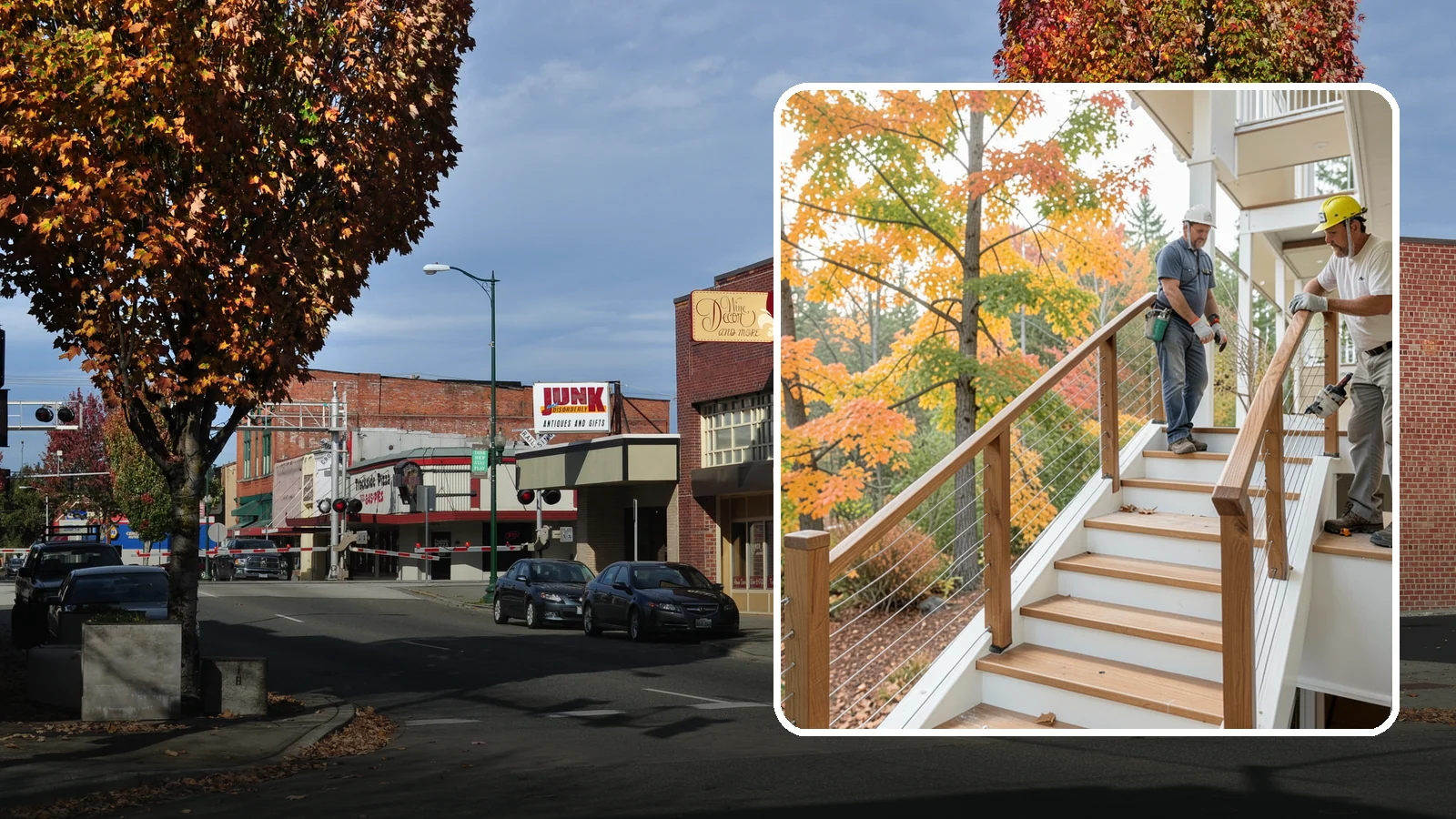 Cable Railing Installation in Puyallup, Pierce County, WA - Modern stainless cable railings that preserve views while meeting safety codes.