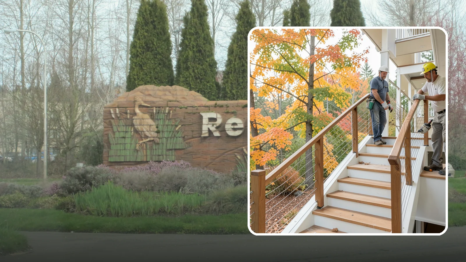 Cable Railing Installation in Renton, King County, WA - Modern stainless cable railings that preserve views while meeting safety codes.