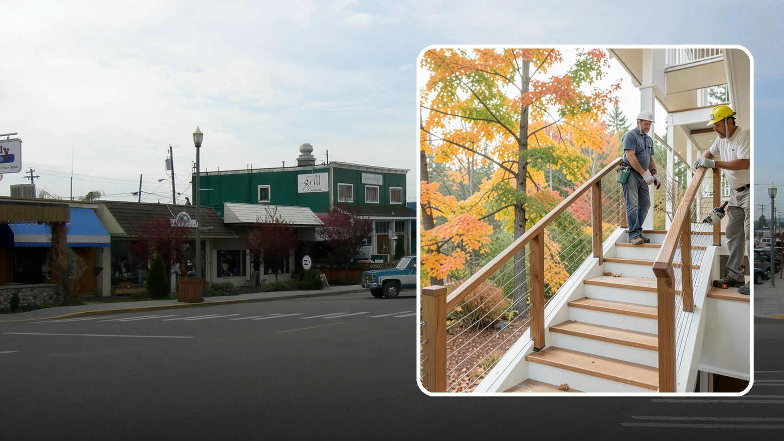 Cable Railing Installation in Stanwood, Snohomish County, WA - Modern stainless cable railings that preserve views while meeting safety codes.
