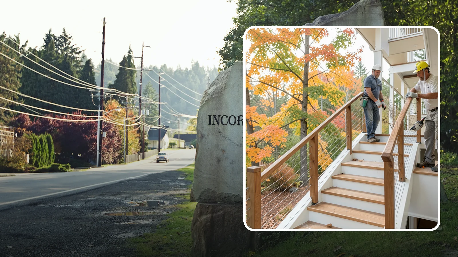 Cable Railing Installation in Wilkeson, Pierce County, WA - Modern stainless cable railings that preserve views while meeting safety codes.
