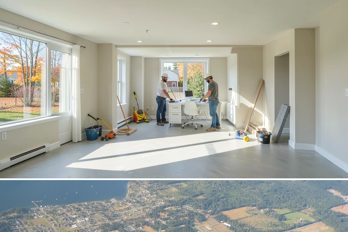 Carbon Fiber Wall Reinforcement in Coupeville, Island County, WA - Carbon fiber reinforcement installs year-round indoors, and addressing bowing before winter helps the wall resist wet-season soil...