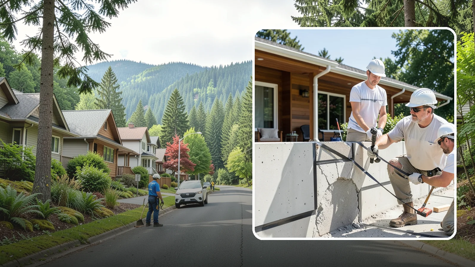 Carbon Fiber Wall Reinforcement in Darrington, Snohomish County, WA - We reinforce bowing foundation walls with carbon fiber straps that halt movement without heavy excavation.