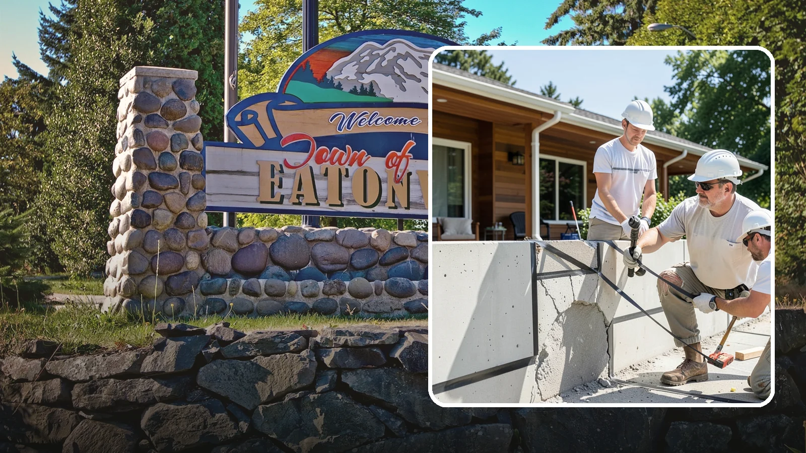 Carbon Fiber Wall Reinforcement in Eatonville, Pierce County, WA - We reinforce bowing foundation walls with carbon fiber straps that halt movement without heavy excavation.