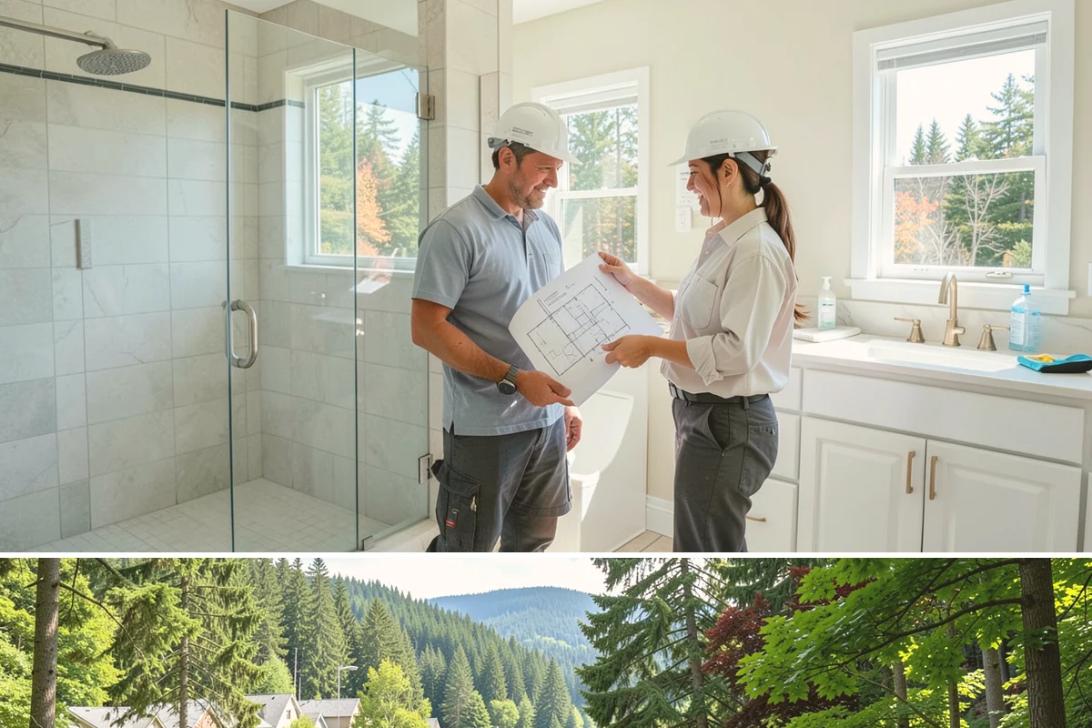 Carbon Fiber Wall Reinforcement in Lake Forest Park, King County, WA - Carbon fiber reinforcement installs year-round indoors, and addressing bowing before winter helps the wall resist wet-season soil...
