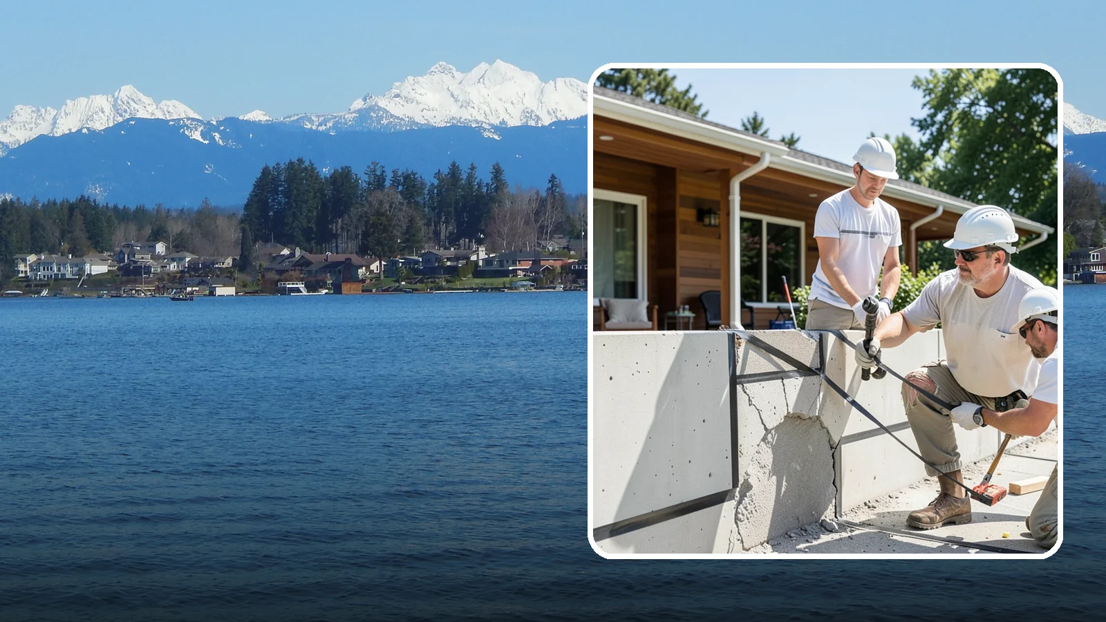 Carbon Fiber Wall Reinforcement in Lake Stevens, Snohomish County, WA - We reinforce bowing foundation walls with carbon fiber straps that halt movement without heavy excavation.
