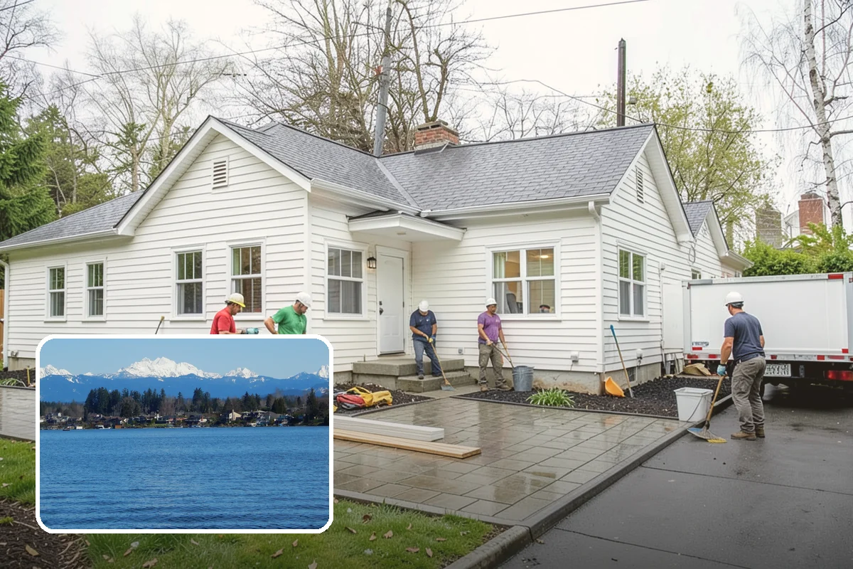 Carbon Fiber Wall Reinforcement in Lake Stevens, Snohomish County, WA - Bowing walls stabilized against further inward movement