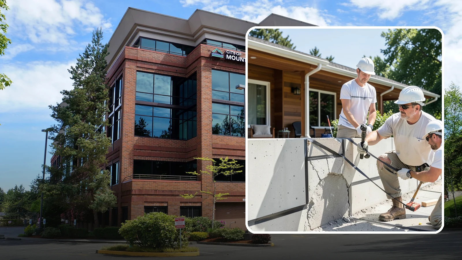 Carbon Fiber Wall Reinforcement in Mountlake Terrace, Snohomish County, WA - We reinforce bowing foundation walls with carbon fiber straps that halt movement without heavy excavation.