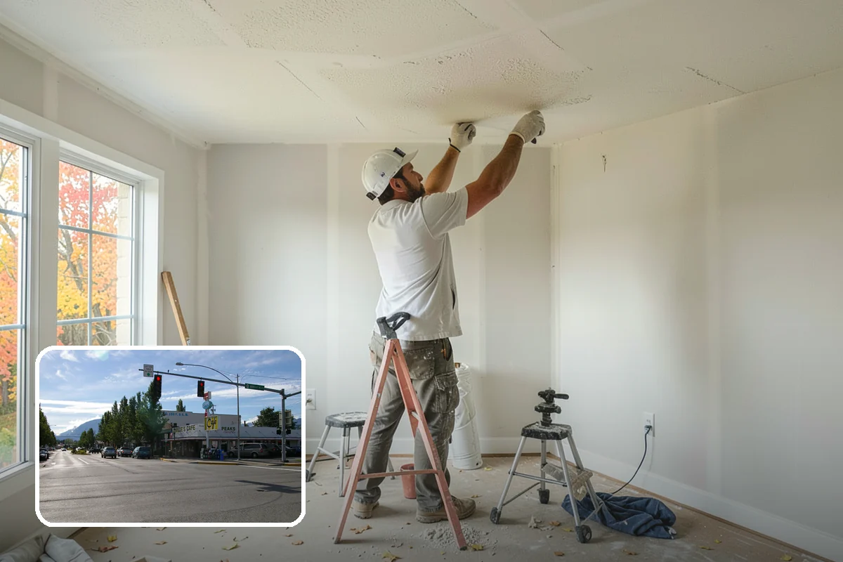 Carbon Fiber Wall Reinforcement in North Bend, King County, WA - Bowing walls stabilized against further inward movement