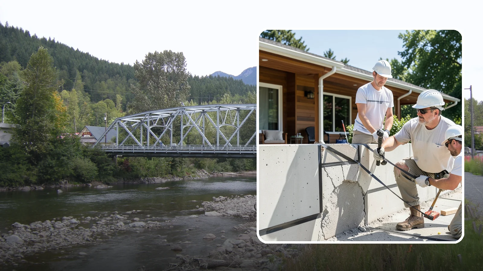 Carbon Fiber Wall Reinforcement in Skykomish, King County, WA - We reinforce bowing foundation walls with carbon fiber straps that halt movement without heavy excavation.