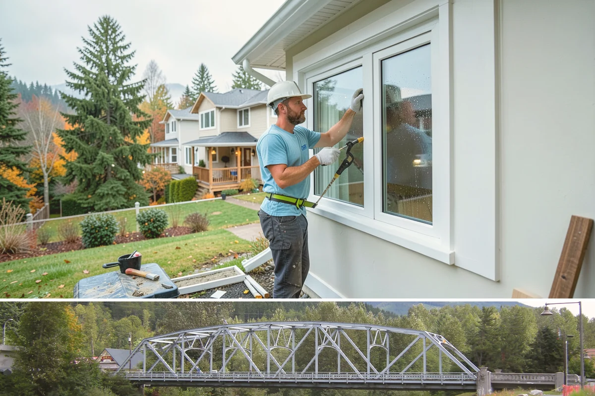 Carbon Fiber Wall Reinforcement in Skykomish, King County, WA - Carbon fiber reinforcement installs year-round indoors, and addressing bowing before winter helps the wall resist wet-season soil...