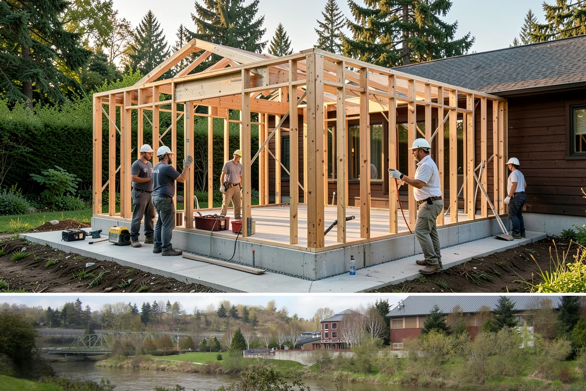 Carbon Fiber Wall Reinforcement in Tukwila, King County, WA - Carbon fiber reinforcement installs year-round indoors, and addressing bowing before winter helps the wall resist wet-season soil...