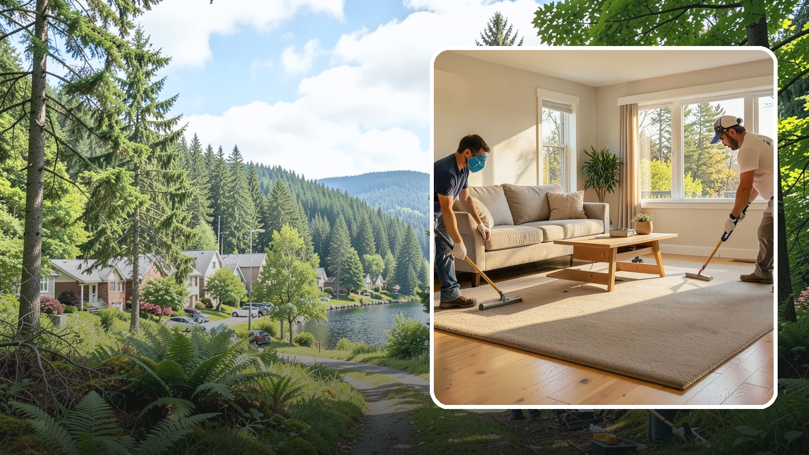Carpet Installation in Lake Forest Park, King County, WA - Professional carpet installation that adds warmth, comfort, and quiet to bedrooms and living spaces.