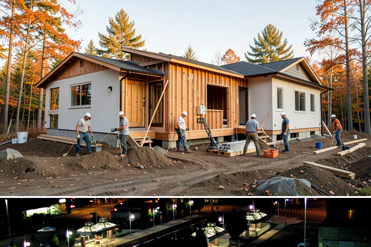 Carport Construction in Auburn, King County, WA - Footings and roofing go in best during dry weather, making summer the ideal window for a carport build.