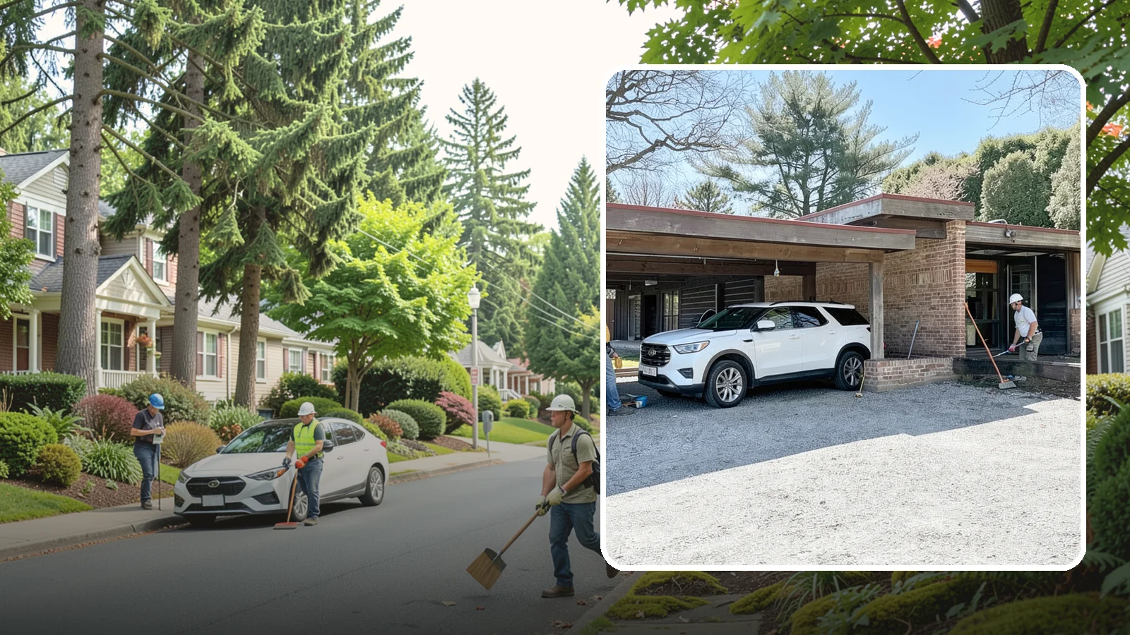 Carport Construction in Beaux Arts Village, King County, WA - An open-sided covered structure that shelters vehicles, boats, or equipment.