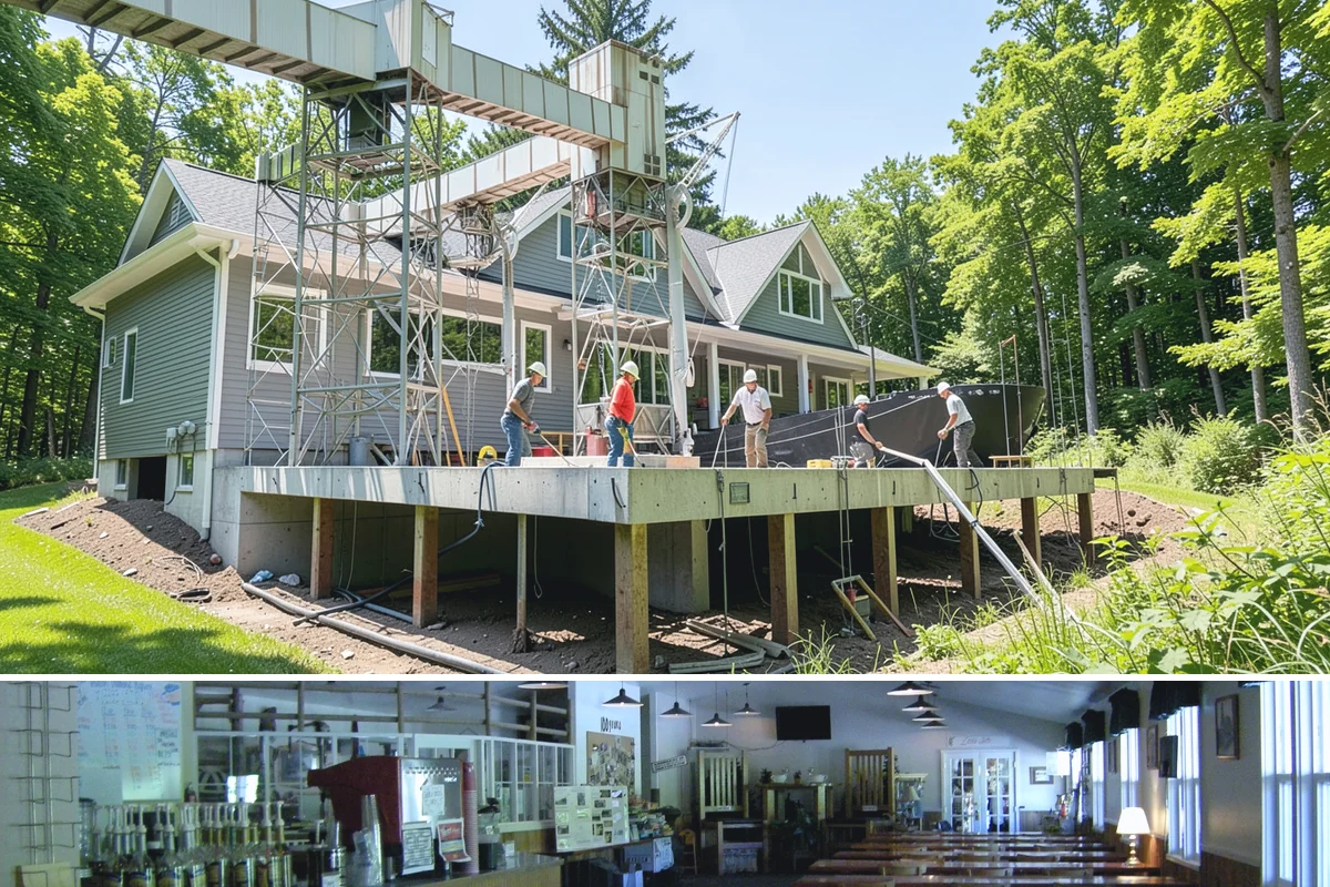 Carport Construction in Black Diamond, King County, WA - Footings and roofing go in best during dry weather, making summer the ideal window for a carport build.