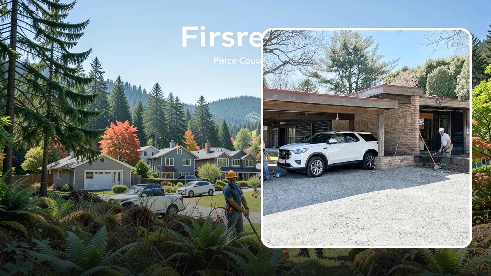 Carport Construction in Fircrest, Pierce County, WA - An open-sided covered structure that shelters vehicles, boats, or equipment.
