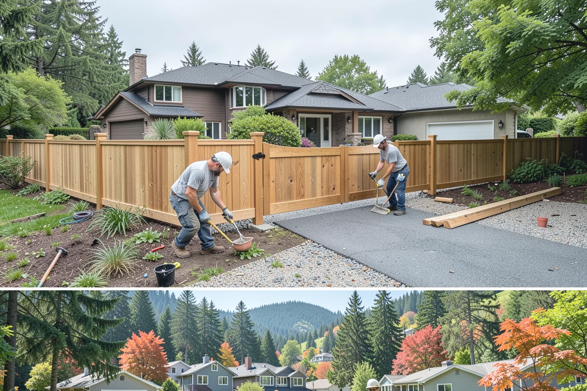 Carport Construction in Fircrest, Pierce County, WA - Footings and roofing go in best during dry weather, making summer the ideal window for a carport build.