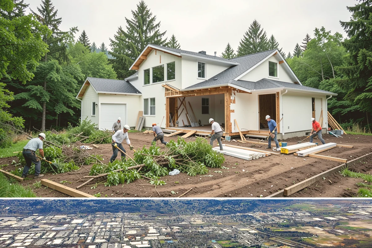 Carport Construction in Kent, King County, WA - Footings and roofing go in best during dry weather, making summer the ideal window for a carport build.