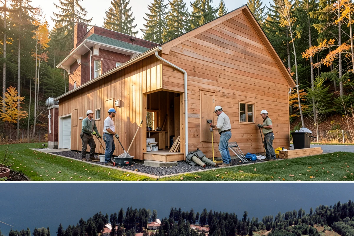 Carport Construction in Lakewood, Pierce County, WA - Footings and roofing go in best during dry weather, making summer the ideal window for a carport build.