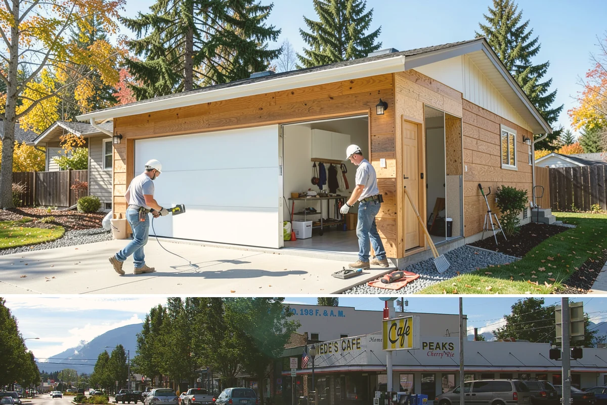 Carport Construction in North Bend, King County, WA - Footings and roofing go in best during dry weather, making summer the ideal window for a carport build.