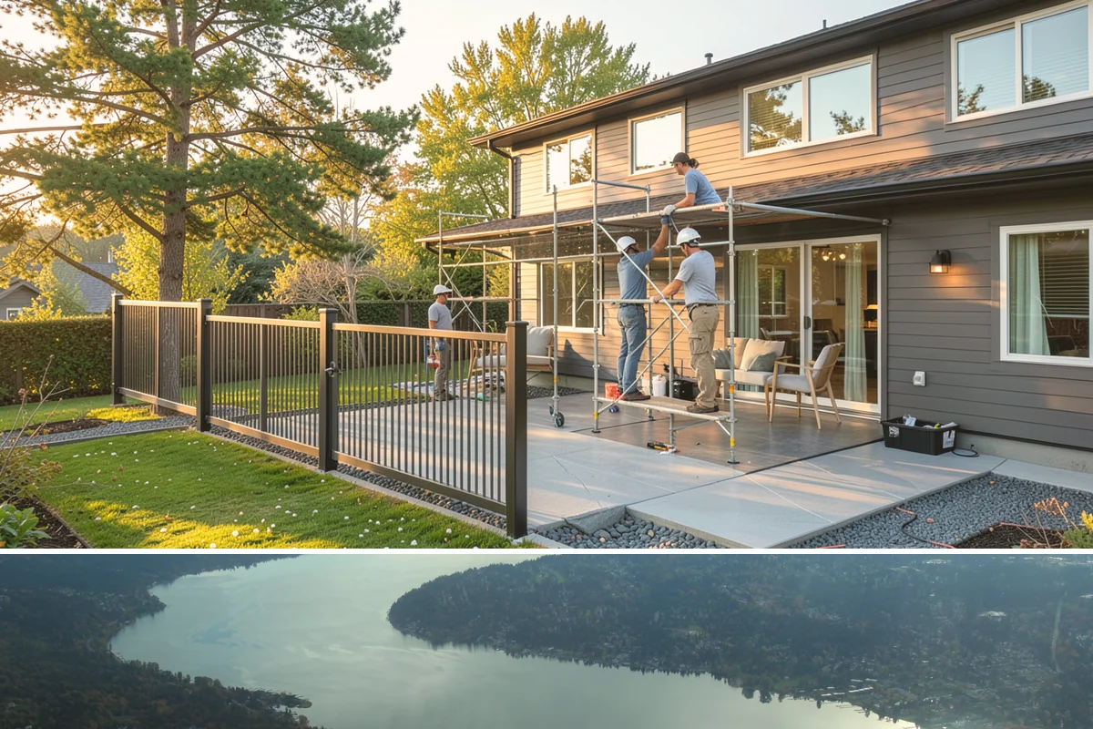 Carport Construction in Sammamish, King County, WA - Footings and roofing go in best during dry weather, making summer the ideal window for a carport build.