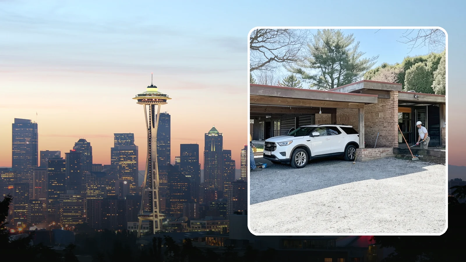 Carport Construction in Seattle, King County, WA - An open-sided covered structure that shelters vehicles, boats, or equipment.