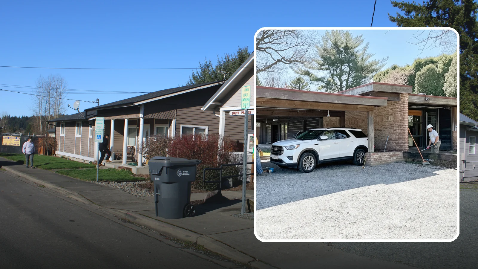 Carport Construction in South Prairie, Pierce County, WA - An open-sided covered structure that shelters vehicles, boats, or equipment.