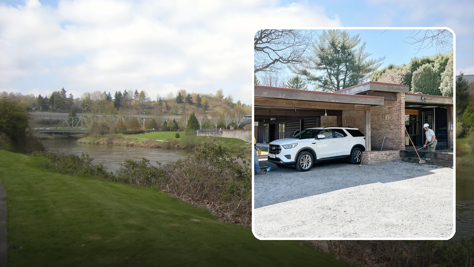 Carport Construction in Tukwila, King County, WA - An open-sided covered structure that shelters vehicles, boats, or equipment.