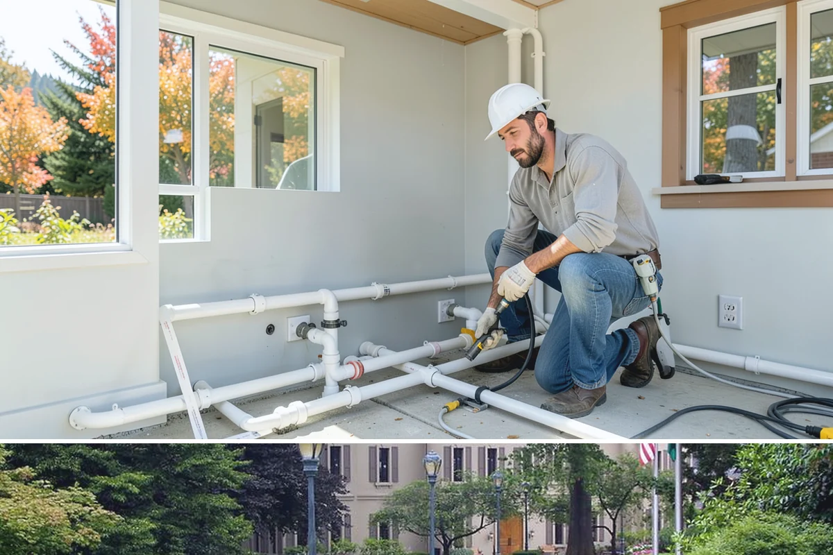 Carport Construction in Woodinville, King County, WA - Footings and roofing go in best during dry weather, making summer the ideal window for a carport build.