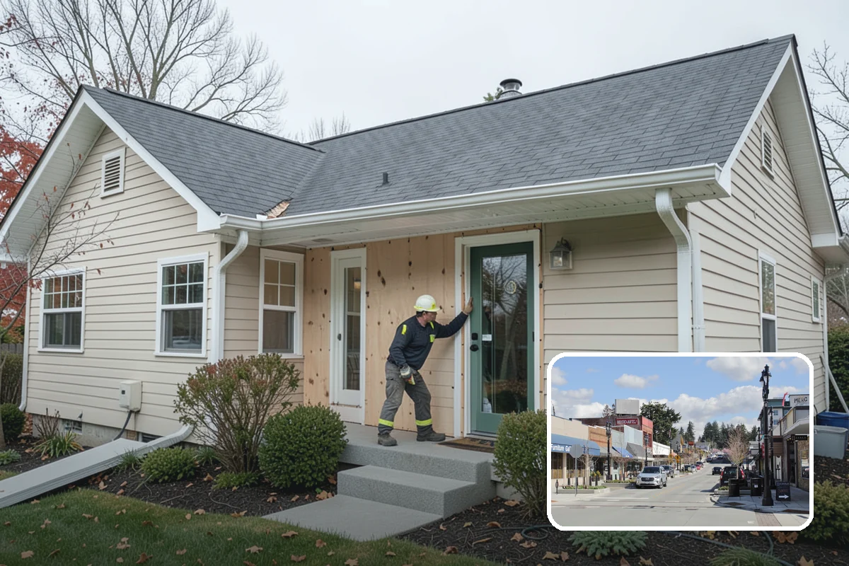 Carriage Garage Door Installation in Bothell, King County, WA - Classic carriage look with modern overhead operation