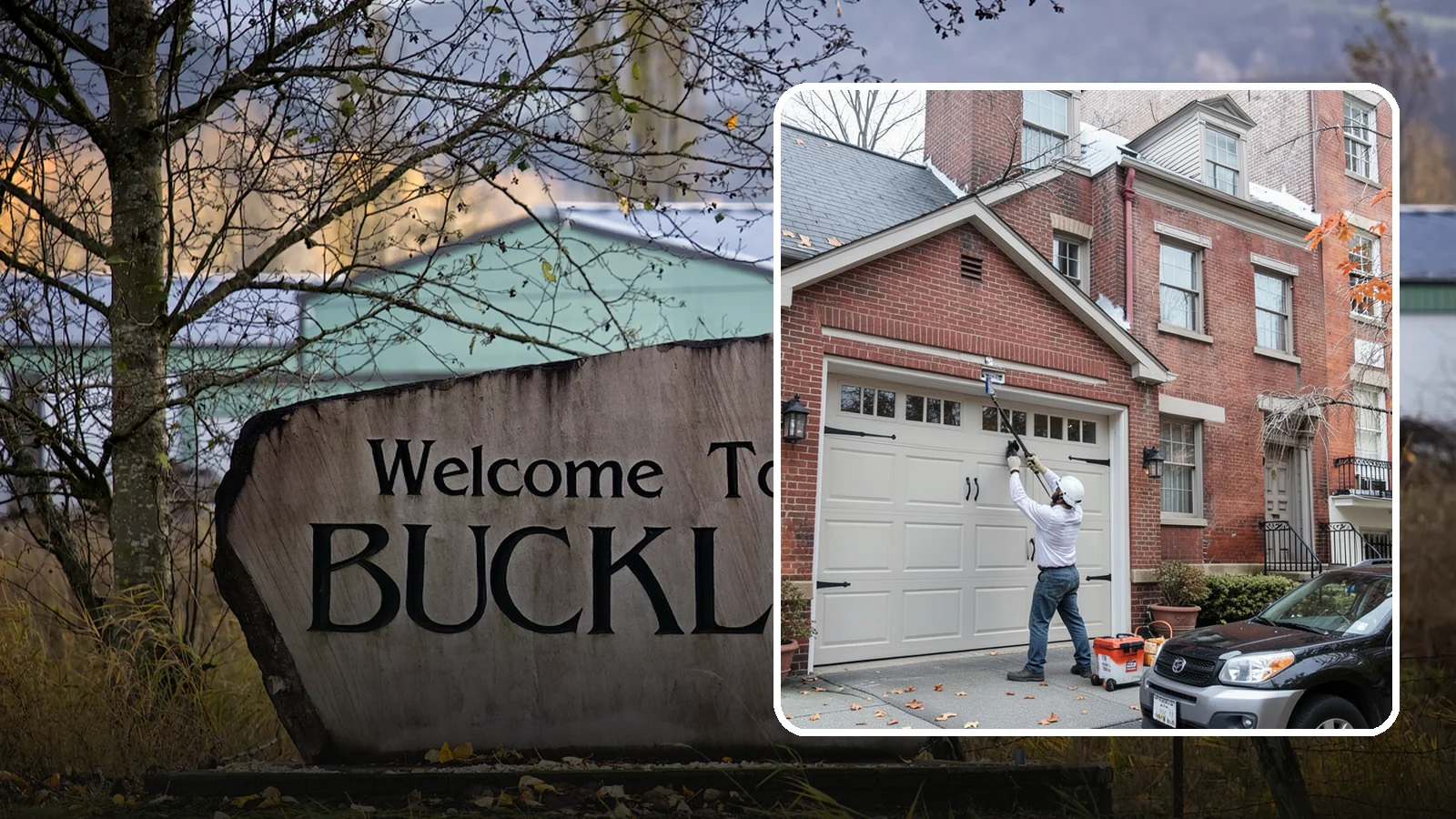 Carriage Garage Door Installation in Buckley, Pierce County, WA - Installing carriage-style garage doors that bring classic swing-out charm with the ease of modern overhead operation.