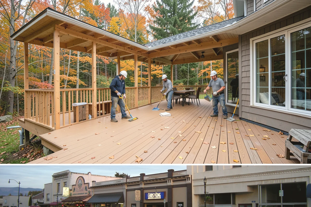 Carriage Garage Door Installation in Burlington, Skagit County, WA - These doors can be installed year-round, with fall a good time to seal the garage before winter.