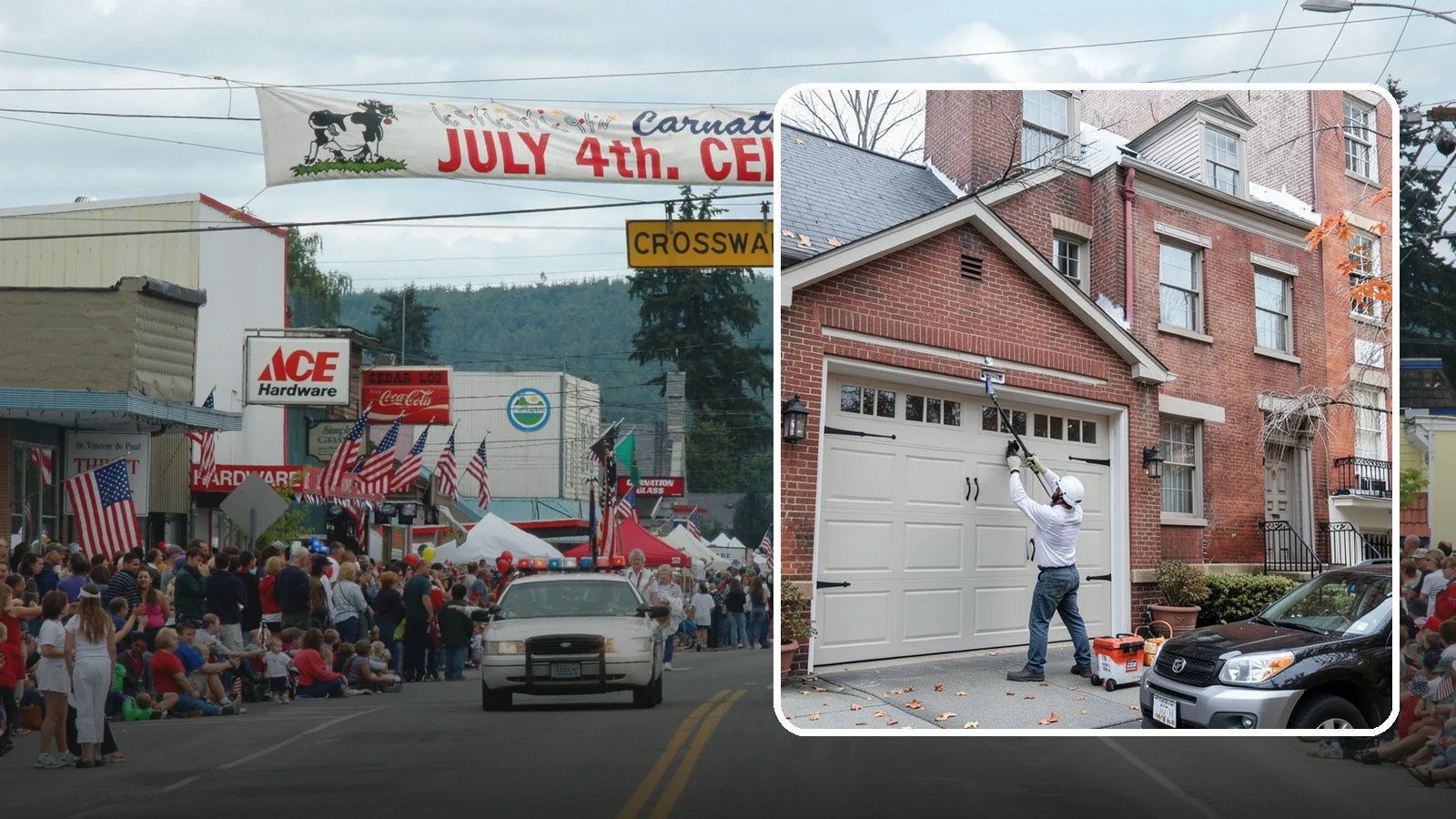 Carriage Garage Door Installation in Carnation, King County, WA - Installing carriage-style garage doors that bring classic swing-out charm with the ease of modern overhead operation.