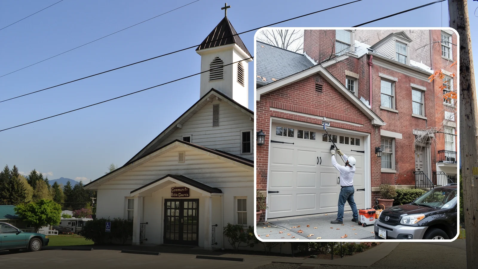 Carriage Garage Door Installation in Concrete, Skagit County, WA - Installing carriage-style garage doors that bring classic swing-out charm with the ease of modern overhead operation.