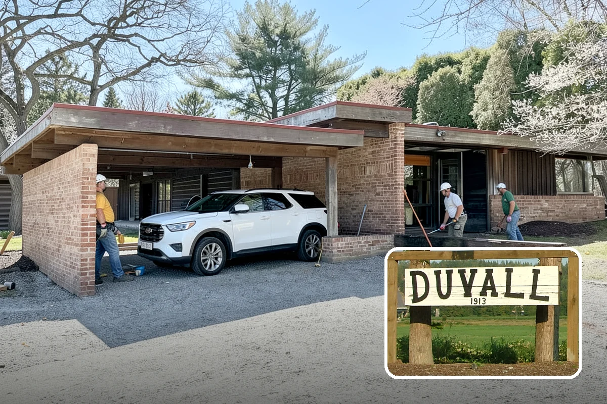 Carriage Garage Door Installation in Duvall, King County, WA - Classic carriage look with modern overhead operation