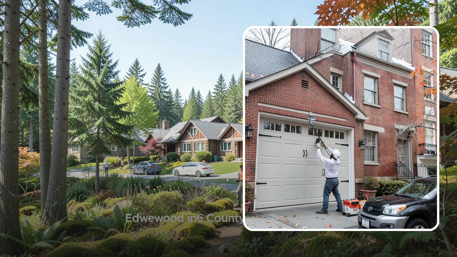 Carriage Garage Door Installation in Edgewood, Pierce County, WA - Installing carriage-style garage doors that bring classic swing-out charm with the ease of modern overhead operation.