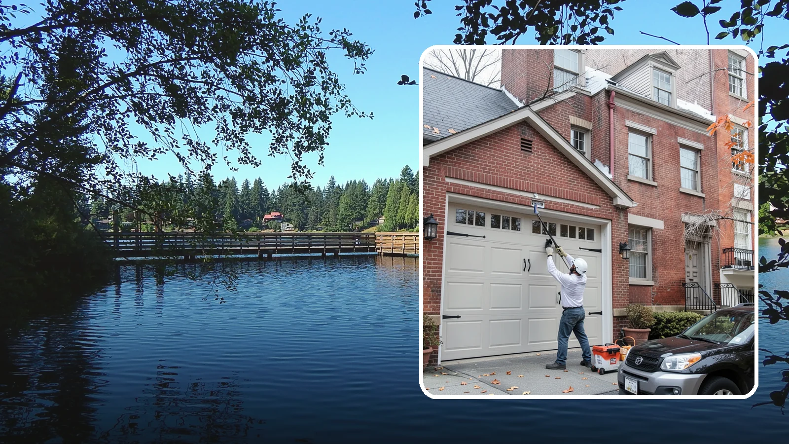 Carriage Garage Door Installation in Federal Way, King County, WA - Installing carriage-style garage doors that bring classic swing-out charm with the ease of modern overhead operation.